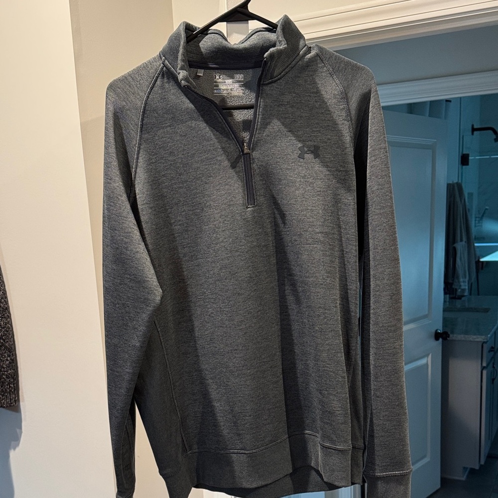 Under Armour Men's Dark Gray Zip-Up Sweater